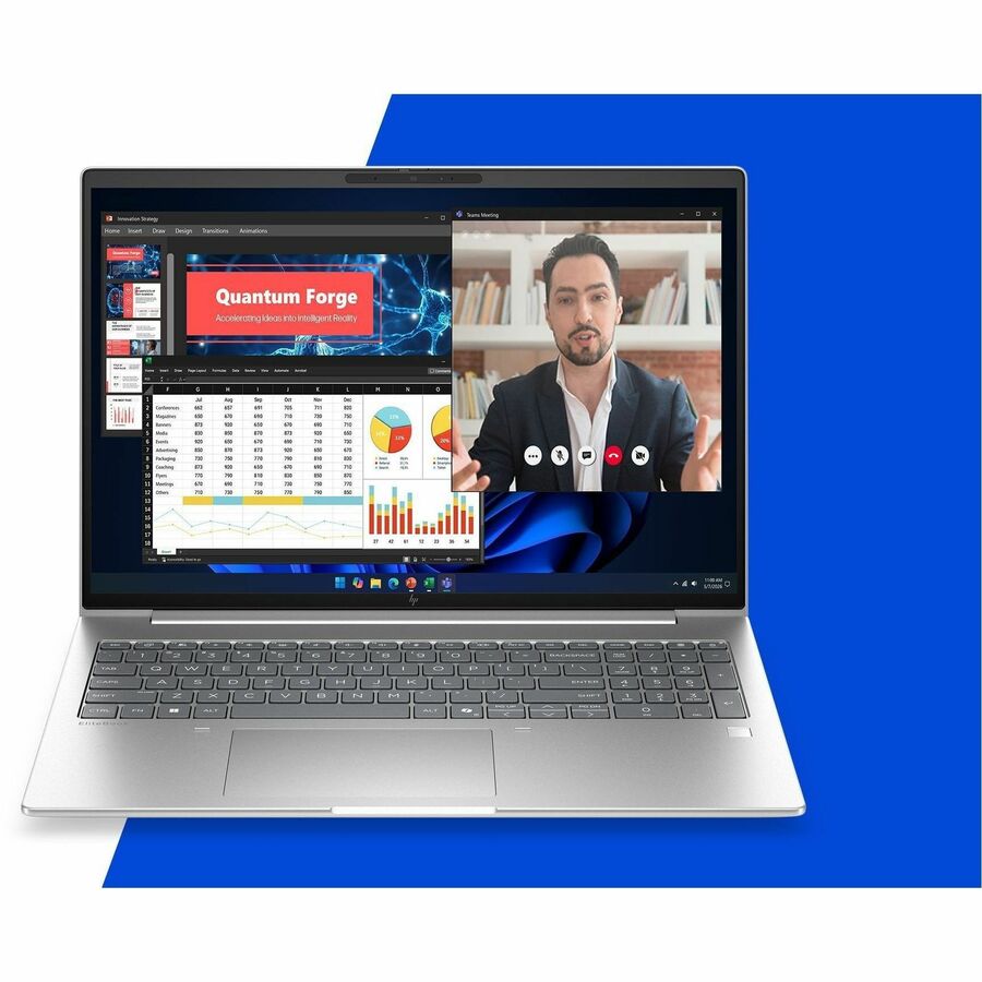 Alternate-Image3 Image for HP EliteBook 6 G2a 16" Touchscreen Copilot+ PC Notebook - WUXGA - AMD Ryzen AI 7 PRO Ryzen AI PRO 400 450 - 48 GB - 512 GB SSD - English Keyboard - Pike Silver Aluminum