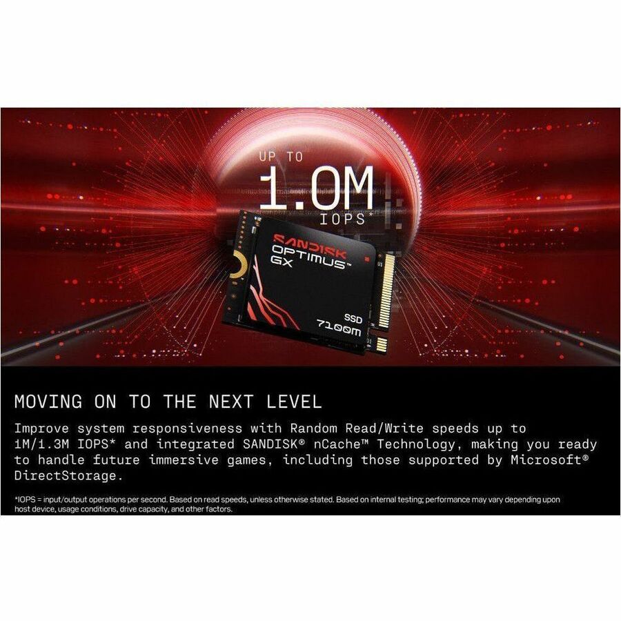 Alternate-Image5 Image for SanDisk Optimus GX 7100M SDSP71100TAT-000E0 1 TB Solid State Drive - M.2 2230 Internal - PCI Express NVMe (PCI Express NVMe 4.0 x4)