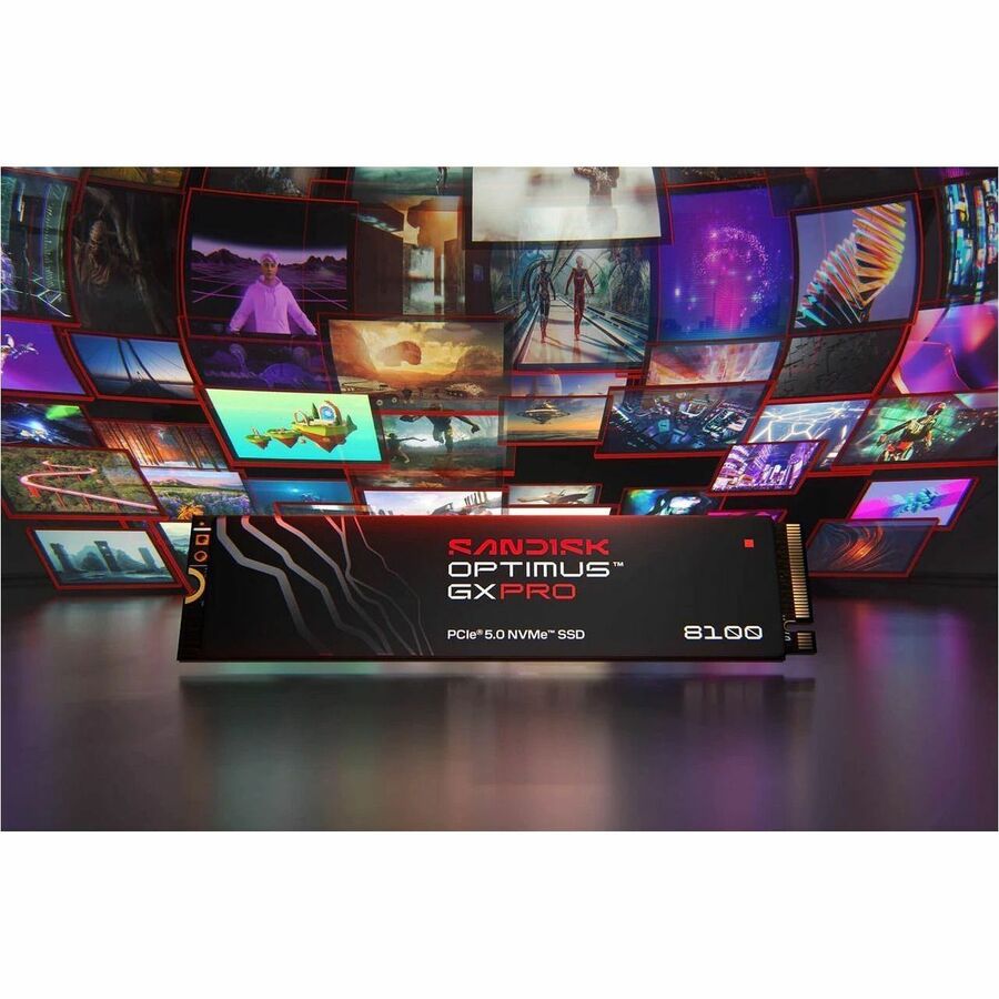 Alternate-Image2 Image for SanDisk Optimus GX PRO 8100 SDSP82400TAN-000E0 4 TB Solid State Drive - M.2 2280 Internal - PCI Express NVMe (PCI Express 5.0 x4) - Write Intensive