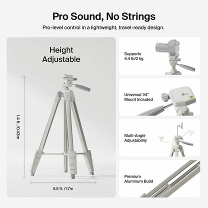 Alternate-Image1 Image for Belkin Creator Kit: Tripod, Magnetic Phone Mount & Wireless Mics