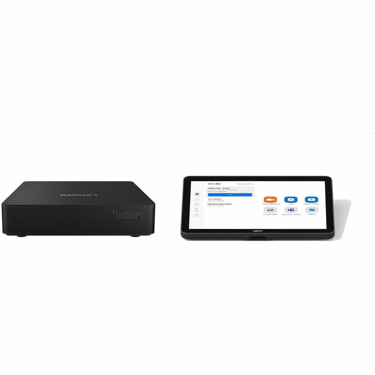 Main Image for Logitech BASE Zoom Rooms (no AV) with Tap + Lenovo Core Gen 2 Ultra 7