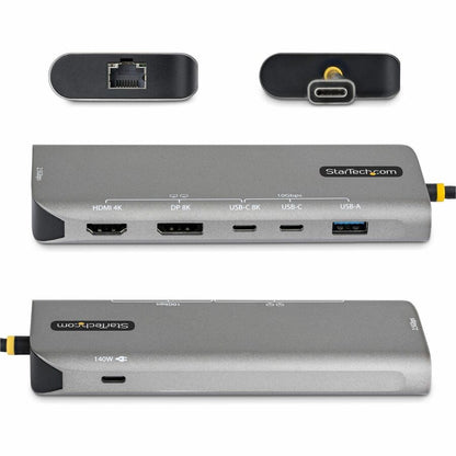 Alternate-Image1 Image for StarTech USB4 Multiport Adapter, Driverless Dual-4K for macOS and Windows, 140W Power Delivery Charging, 10Gbps Hub, 2.5GbE