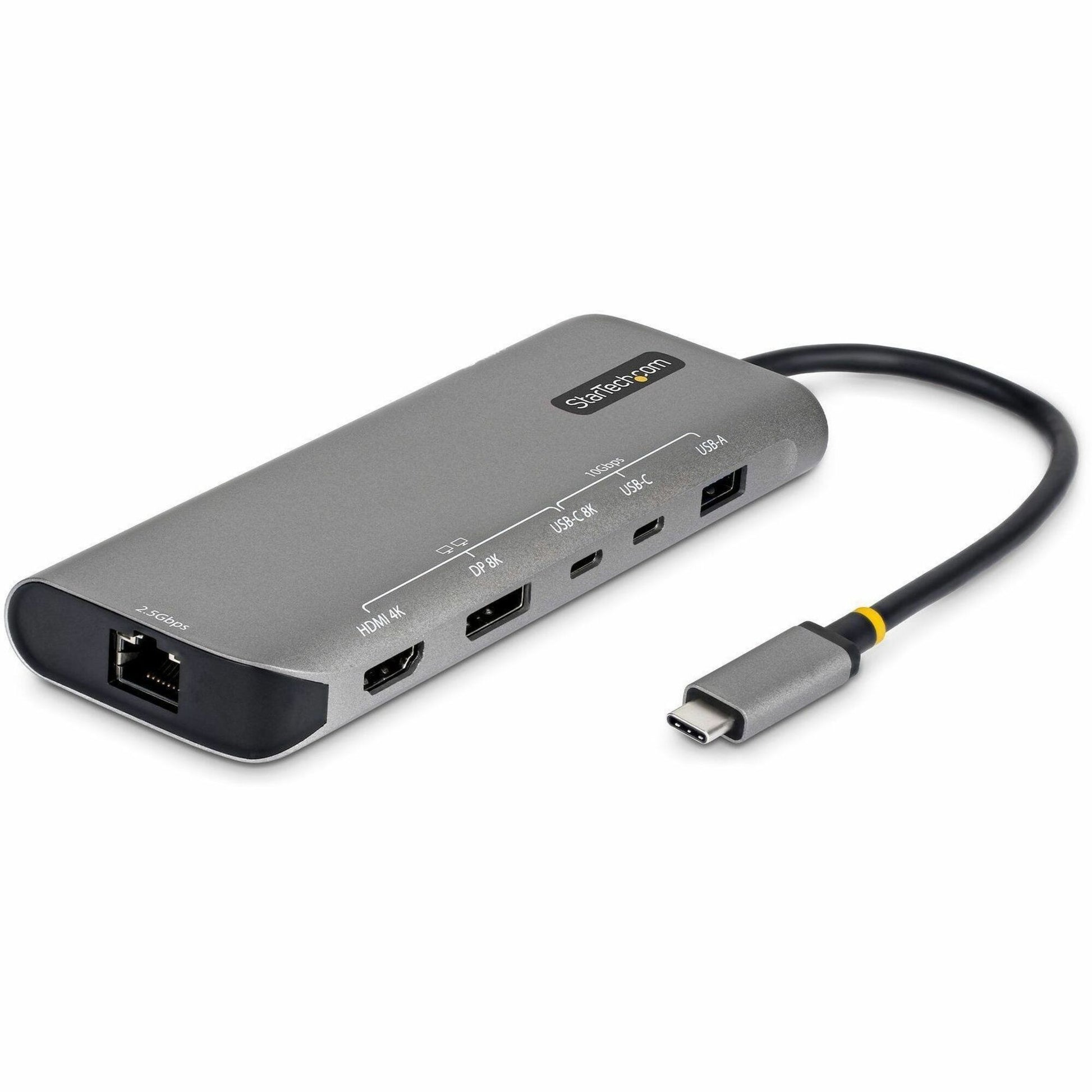 Main Image for StarTech USB4 Multiport Adapter, Driverless Dual-4K for macOS and Windows, 140W Power Delivery Charging, 10Gbps Hub, 2.5GbE