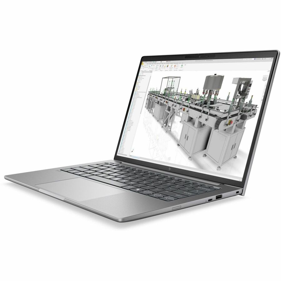 Alternate-Image6 Image for HP ZBook 8 G2i 14" Touchscreen Copilot+ PC Mobile Workstation - WUXGA - Intel Core Ultra 7 Series 3 356H - 16 GB - 512 GB SSD - English Keyboard - Meteor Silver Aluminum