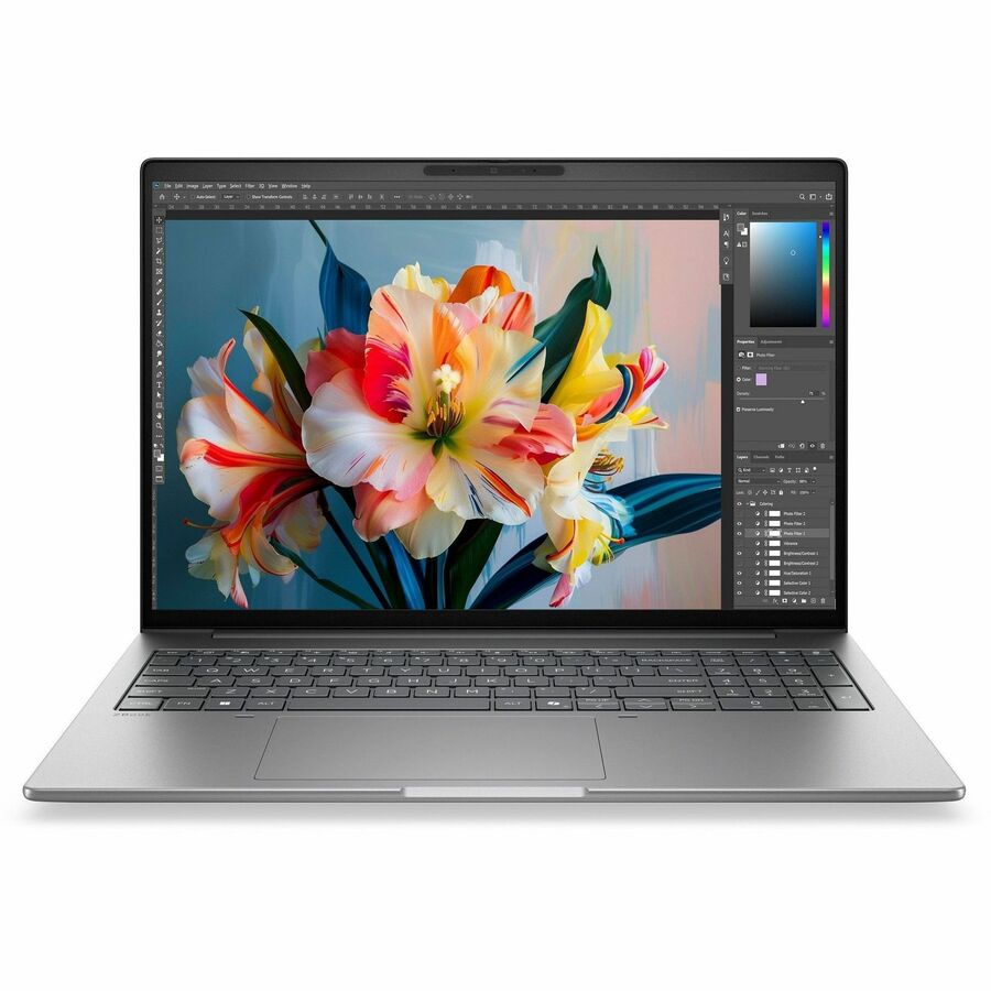 Front Image for HP ZBook 8 G2i 14" Copilot+ PC Mobile Workstation - 2.5K - 120 Hz - Intel Core Ultra 7 Series 3 366H - 32 GB - 1 TB SSD - English Keyboard - Meteor Silver Aluminum