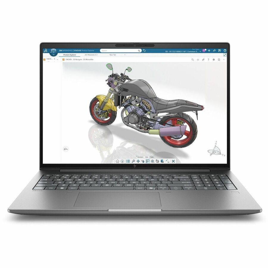 Front Image for HP ZBook X G2i 16" Copilot+ PC Mobile Workstation - WQUXGA - Intel Core Ultra 9 Series 3 386H - 32 GB - 1 TB SSD - English Keyboard - Meteor Silver