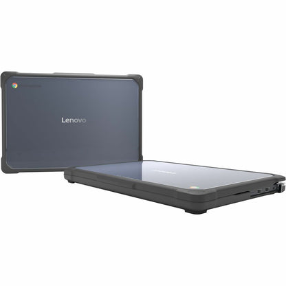 Alternate-Image2 Image for MAXCases Extreme Shell-F4 Slide Chromebook Case for Lenovo 14M Chromebook 14" (Part# 14M8911) (Gray/Clear)