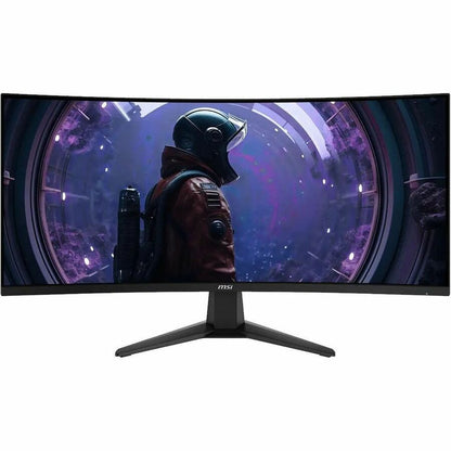 Front Image for MSI MAG 346CQDF E20 34" Class UW-QHD Curved Screen Gaming LCD Monitor - 21:9 - Metallic Black