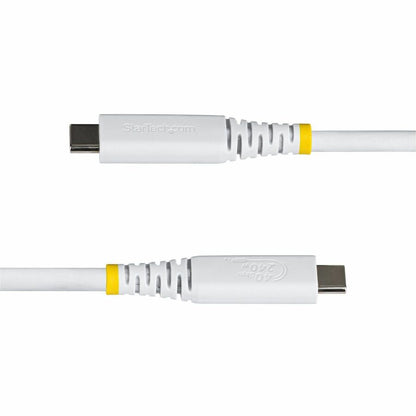 Alternate-Image2 Image for StarTech 1.5ft (45cm) USB4 Cable, 40Gbps, USB-IF Certified USB-C Cable, 240W, 8K 60Hz/4K 240Hz DP2.1, Thunderbolt 4 Compatible, White