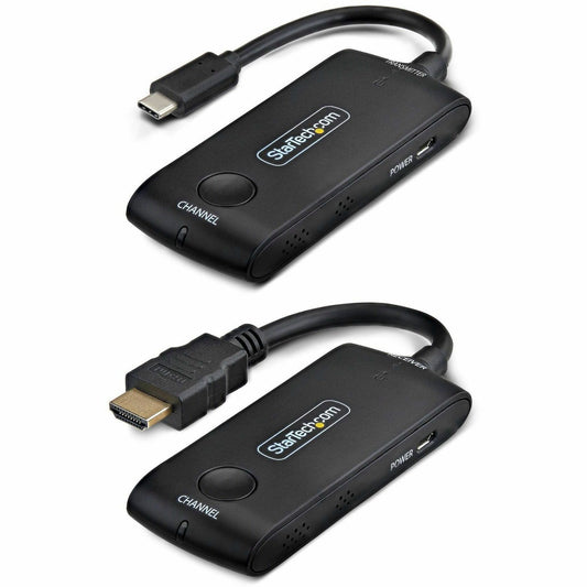 Main Image for StarTech Wireless USB-C to HDMI Extender for Meeting Rooms, 4K 60Hz, 65ft Range, USB Powered, Plug-and-Play Tx and Rx Kit