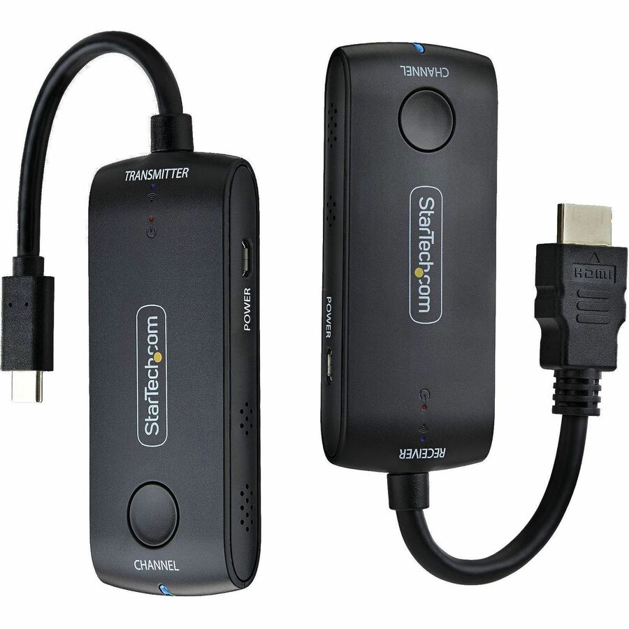 Alternate-Image3 Image for StarTech Wireless USB-C to HDMI Extender for Meeting Rooms, 4K 60Hz, 65ft Range, USB Powered, Plug-and-Play Tx and Rx Kit