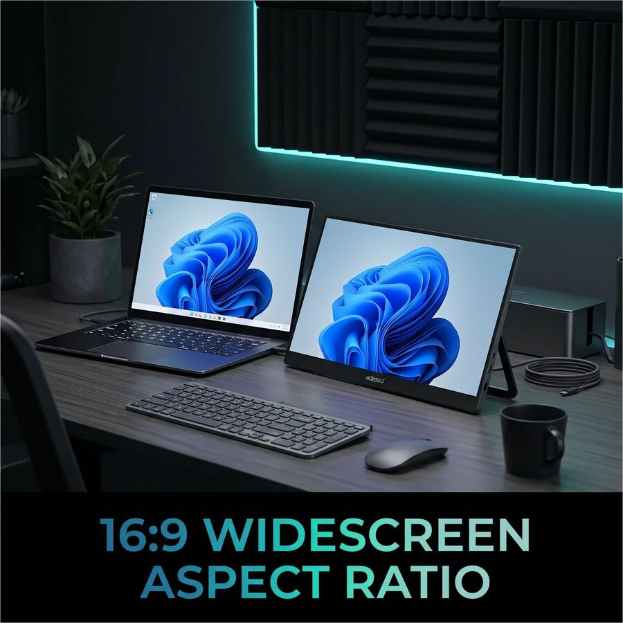 Alternate-Image6 Image for Adesso CyberView P1 16" Class Full HD LCD Monitor - 16:9 - TAA Compliant