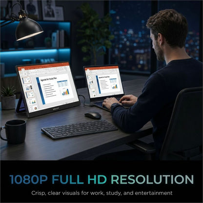 Alternate-Image2 Image for Adesso CyberView P1 16" Class Full HD LCD Monitor - 16:9 - TAA Compliant