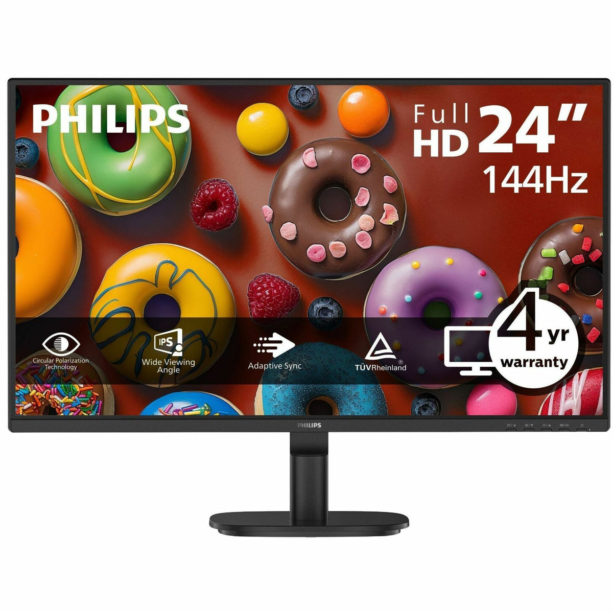 Main Image for Philips 24B2N2200G 24" Class Full HD LED Monitor - 16:9 - Textured Black