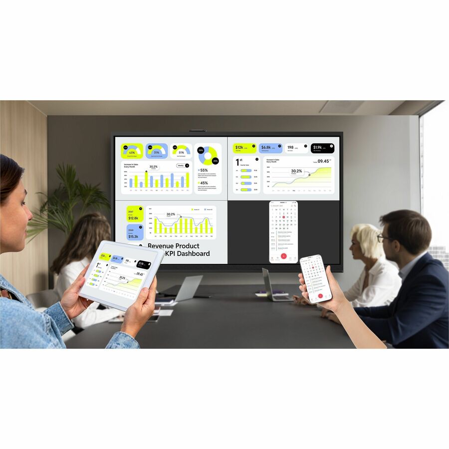 Alternate-Image5 Image for Innex CT100 98" QLED Interactive Collaboration Display - 4K UHD - Wireless Screen Sharing - Non-OS