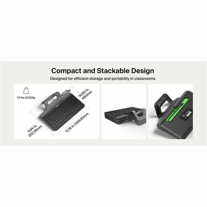 Alternate-Image1 Image for Belkin Connect USB-C Keyboard with Stand for iPad