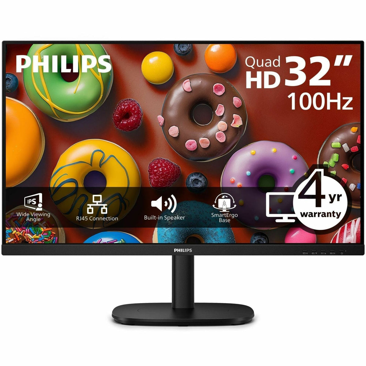 Main Image for Philips 32B2U3601 32" Class WQHD LED Monitor - 16:9 - Black