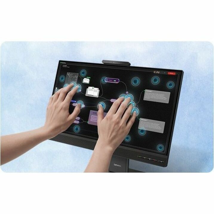 Alternate-Image10 Image for Lenovo ThinkCentre TIO24 GEN6 24" Class Webcam LED Touchscreen Monitor - 16:9 - 4 ms