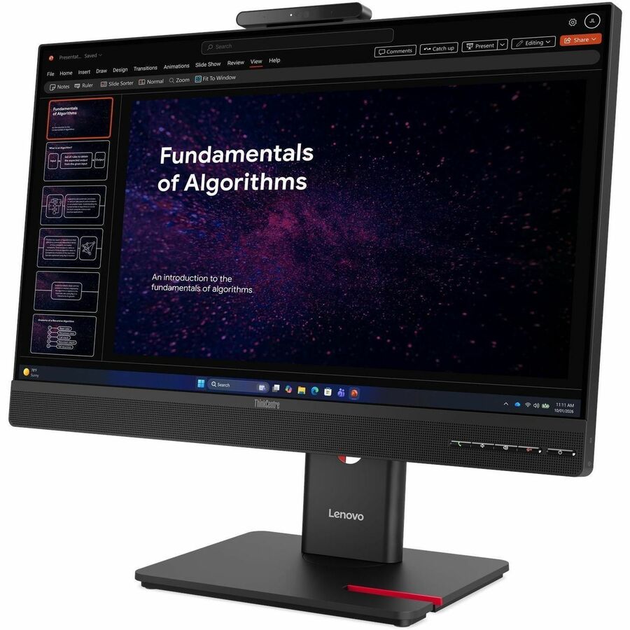 Alternate-Image1 Image for Lenovo ThinkCentre TIO24 GEN6 24" Class Webcam LED Touchscreen Monitor - 16:9 - 4 ms