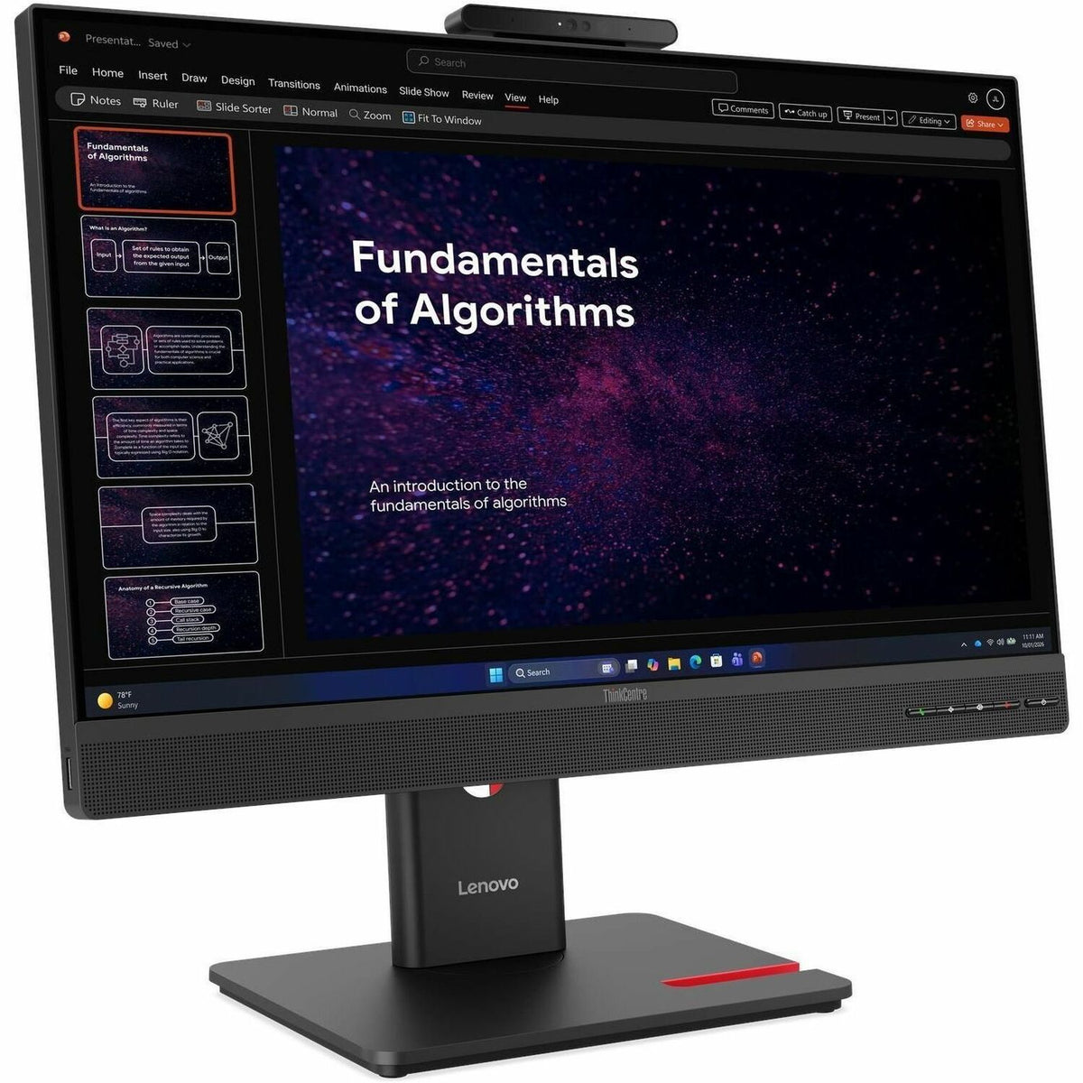 Main Image for Lenovo ThinkCentre TIO24 GEN6 24" Class Webcam LED Touchscreen Monitor - 16:9 - 4 ms