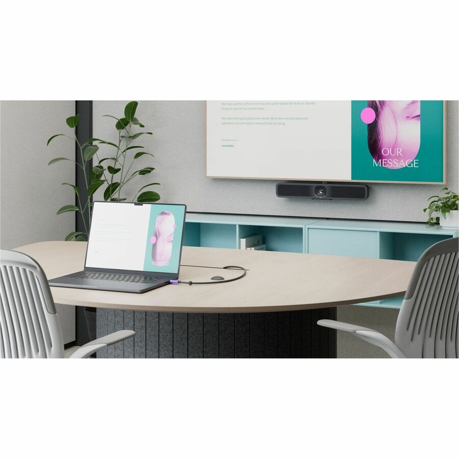 Alternate-Image3 Image for Logitech Active USB Cable (TAA-certified) | Single-cable BYOD connection with MeetUp 2 | Video Conferencing Accessory for Small Rooms