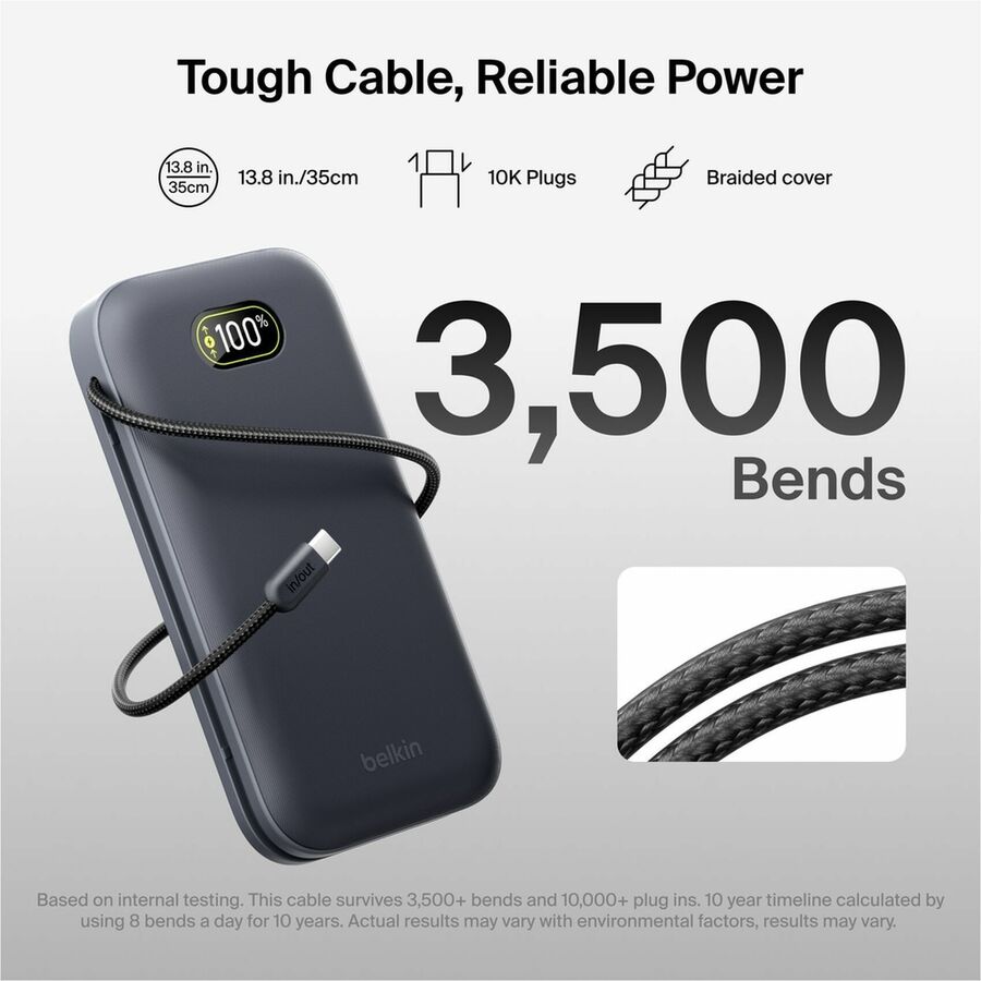 Alternate-Image8 Image for Belkin UltraCharge Pro Laptop Power Bank 27K, Charcoal