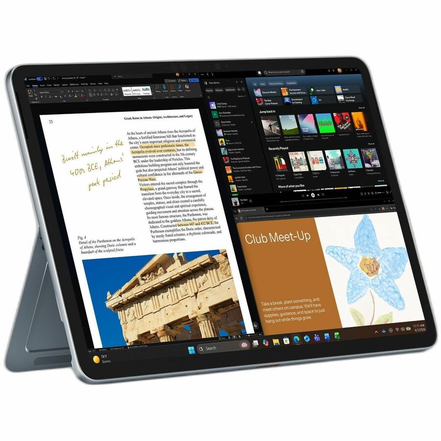 Right Image for Microsoft Surface Pro (12th Edition) Copilot+ PC Tablet - 13" - Qualcomm Snapdragon - 32 GB - 1 TB SSD - Platinum