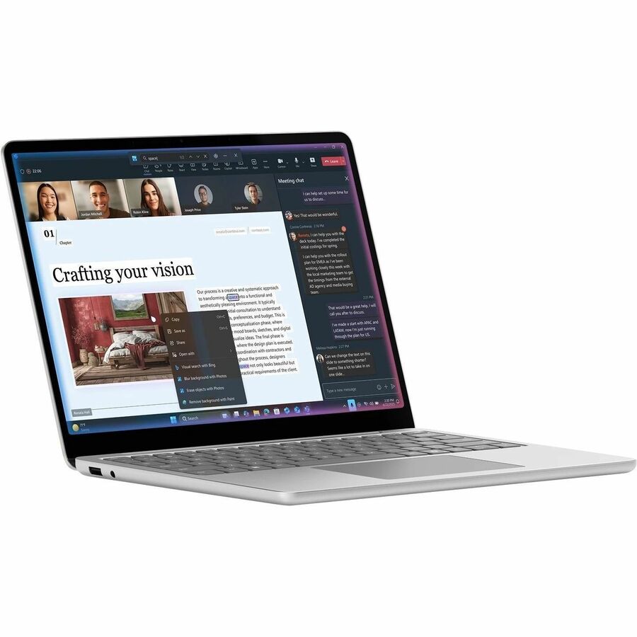 Alternate-Image3 Image for Microsoft Surface Laptop for Business (1st Edition) 13" Touchscreen Notebook - 60 Hz - Intel Core Ultra 5 Series 3 - 8 GB - 256 GB SSD - Platinum