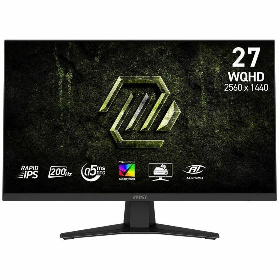 Front Image for MSI MAG 274QF E20 27" Class WQHD Gaming LCD Monitor - 16:9 - Metallic Black