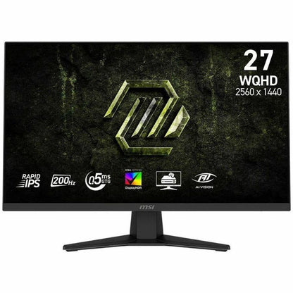 Front Image for MSI MAG 274QF E20 27" Class WQHD Gaming LCD Monitor - 16:9 - Metallic Black