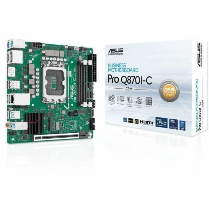 Alternate-Image6 Image for Asus Pro Q870I-C-CSM Desktop Motherboard - Intel Q870 Chipset - Socket LGA-1851 - Mini ITX