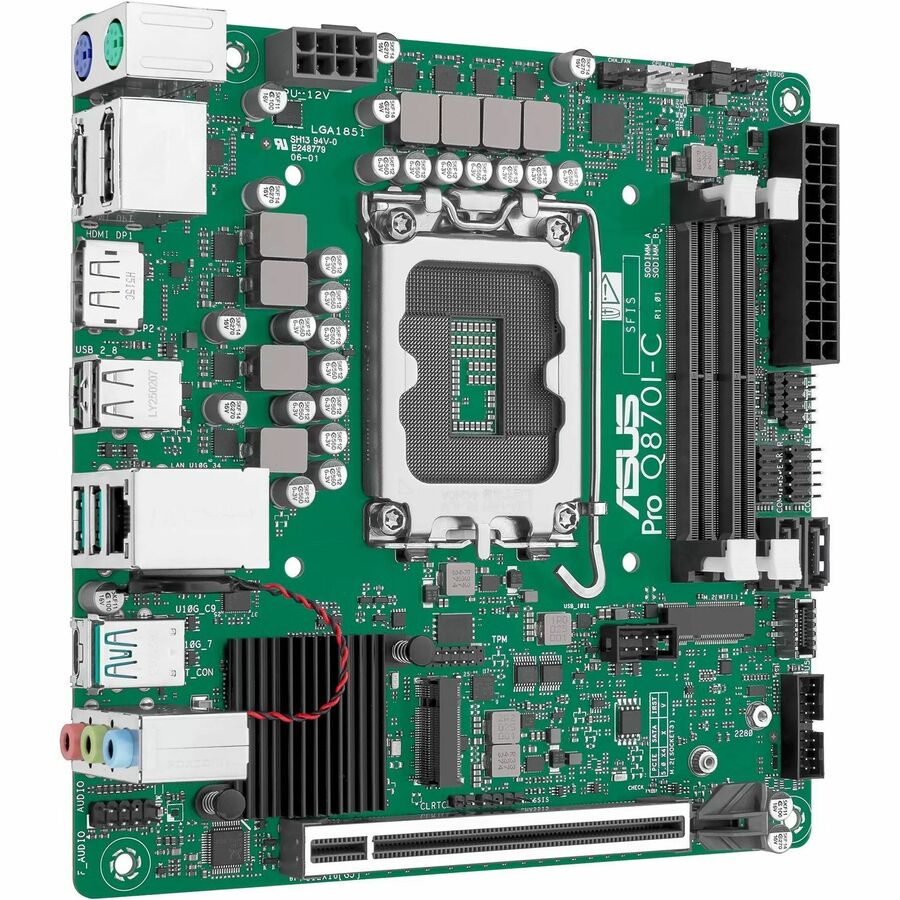 Alternate-Image1 Image for Asus Pro Q870I-C-CSM Desktop Motherboard - Intel Q870 Chipset - Socket LGA-1851 - Mini ITX