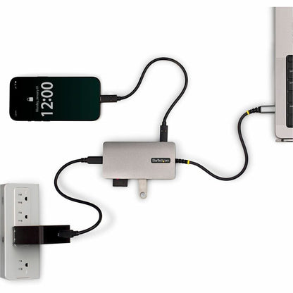 Alternate-Image2 Image for StarTech USB-C Multiport Adapter with 4K 60Hz HDMI, 140W Power Delivery, USB 10Gbps, GbE, SD / MicroSD Slots, Plug-and-Play