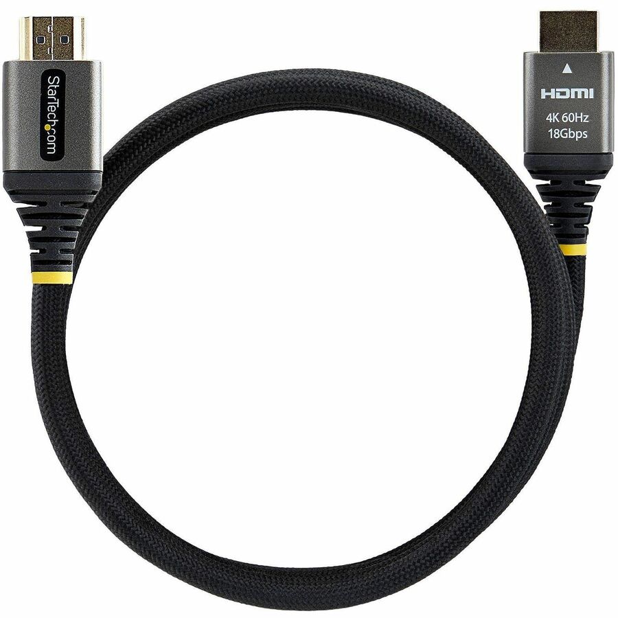 Alternate-Image4 Image for StarTech 6ft (1.8m) Premium Certified High Speed HDMI Cable, Ultra Flexible HDMI Cable, 4K60Hz/1440p144Hz, Braided HDMI 2.0 Cord