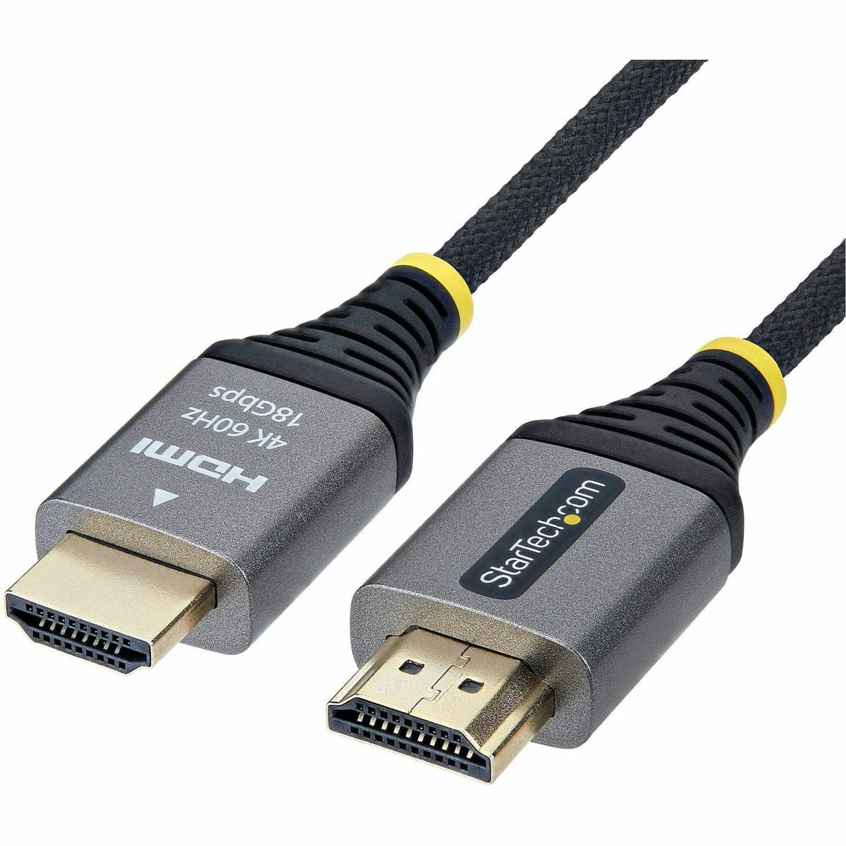 Main Image for StarTech 3ft (91cm) Premium Certified High Speed HDMI Cable, Ultra Flexible HDMI Cable, 4K60Hz/1440p144Hz, Braided HDMI 2.0 Cord