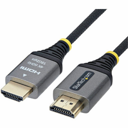 Main Image for StarTech 3ft (91cm) Premium Certified High Speed HDMI Cable, Ultra Flexible HDMI Cable, 4K60Hz/1440p144Hz, Braided HDMI 2.0 Cord