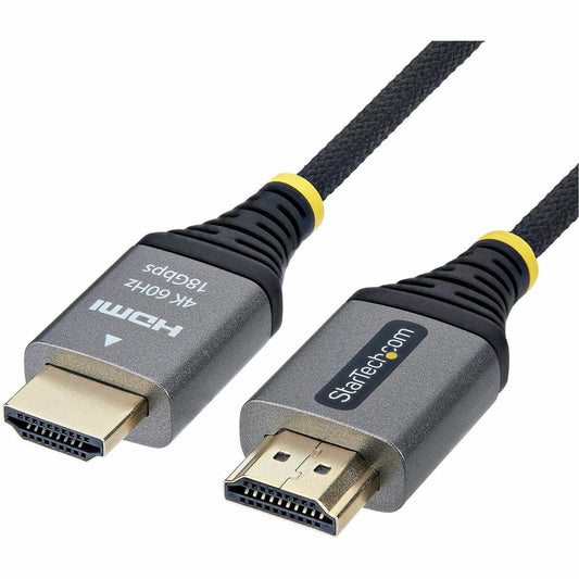 Main Image for StarTech 3ft (91cm) Premium Certified High Speed HDMI Cable, Ultra Flexible HDMI Cable, 4K60Hz/1440p144Hz, Braided HDMI 2.0 Cord