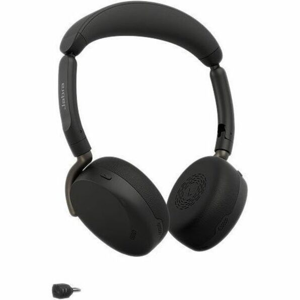 Left Image for Jabra Evolve3 65 Flex MS - USB-C with Dongle - Black