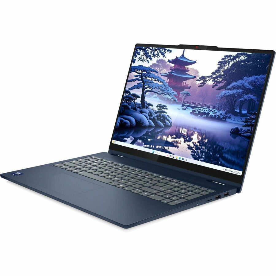 Left Image for Lenovo IdeaPad 5 16IAL10 83KS001BUS 16" Touchscreen Convertible 2 in 1 Notebook - WUXGA - 60 Hz - Intel Core Ultra 7 Series 2 255U - 32 GB - 1 TB SSD - English Keyboard - Cosmic Blue