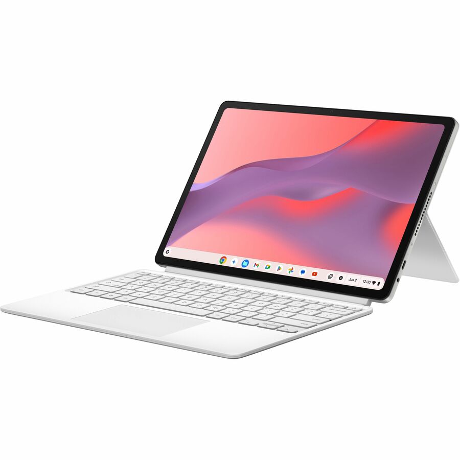 Left Image for Asus Chromebook CM32 Detachable CM3206 CM3206DM4A-YZ44T 12.1" Touchscreen Detachable 2 in 1 Chromebook - Octa-core (ARM Cortex A78 + Cortex A55) - 4 GB - 64 GB Flash Memory - Cloud Titanium