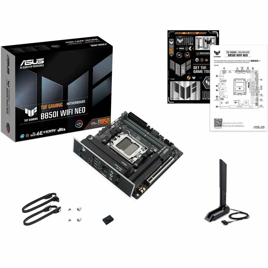 Alternate-Image7 Image for TUF B850I WIFI NEO Gaming Desktop Motherboard - AMD B850 Chipset - Socket AM5 - Mini ITX