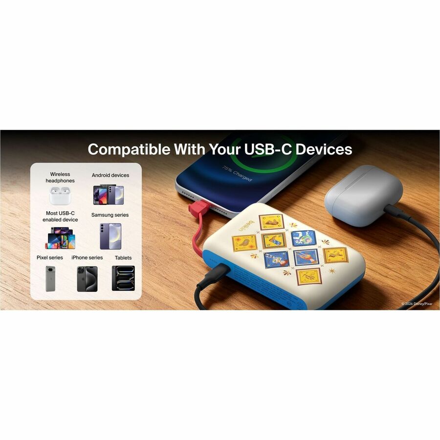 Alternate-Image4 Image for Belkin BoostCharge Power Bank 10K with Integrated Cable, Toy Story 5