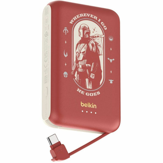 Main Image for Belkin BoostCharge Power Bank 10K with Integrated Cable, The Mandalorian & Grogu