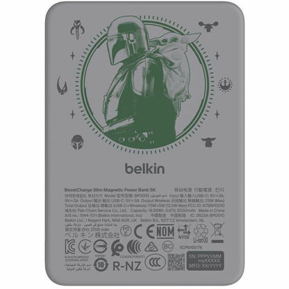 Main Image for Belkin BoostCharge Slim Magnetic Power Bank 5K, The Mandalorian & Grogu