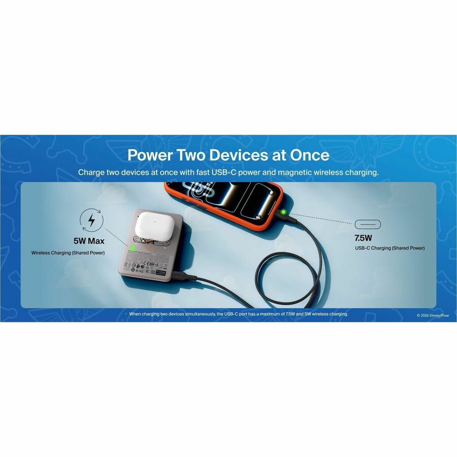 Alternate-Image6 Image for Belkin BoostCharge Slim Magnetic Power Bank 5K, Toy Story 5