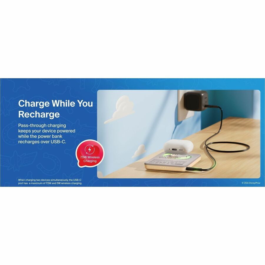 Alternate-Image9 Image for Belkin BoostCharge Slim Magnetic Power Bank 5K, Toy Story 5