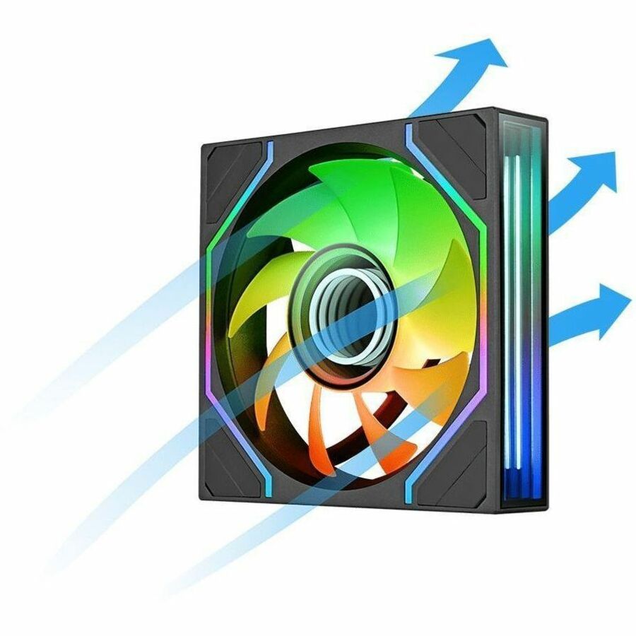 Alternate-Image8 Image for Thermaltake SWAFAN 140 EX INFINITY ARGB Sync PC Cooling Fan (3-Fan Pack) - 3 Pack
