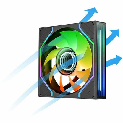 Alternate-Image8 Image for Thermaltake SWAFAN 140 EX INFINITY ARGB Sync PC Cooling Fan (3-Fan Pack) - 3 Pack
