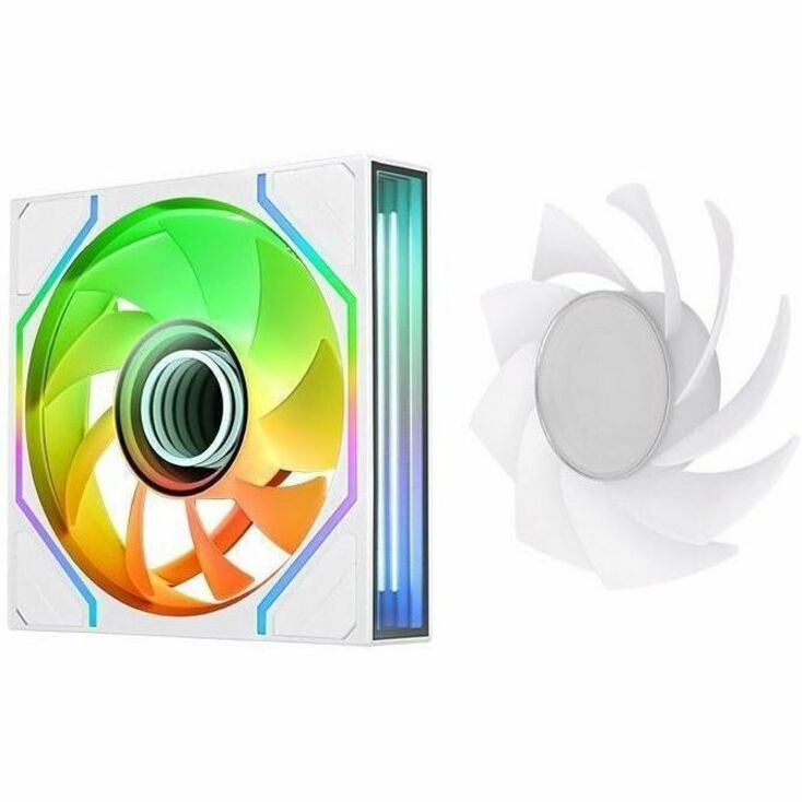 Alternate-Image3 Image for Thermaltake SWAFAN 140 EX INFINITY ARGB Sync PC Cooling Fan - Snow (3-Fan Pack) - 3 Pack