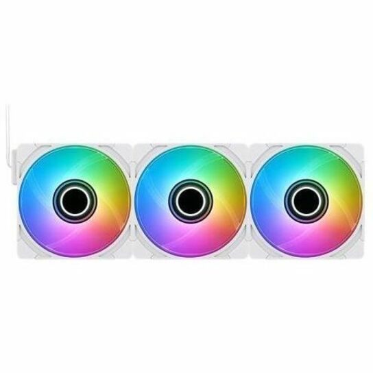 Alternate-Image1 Image for Thermaltake CT140 EX INFINITY ARGB Sync PC Cooling Fan - Snow (3-Fan Pack) - 3 Pack